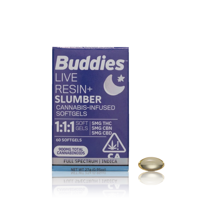 Live Resin + Slumber Cannabis-Infused Softgels