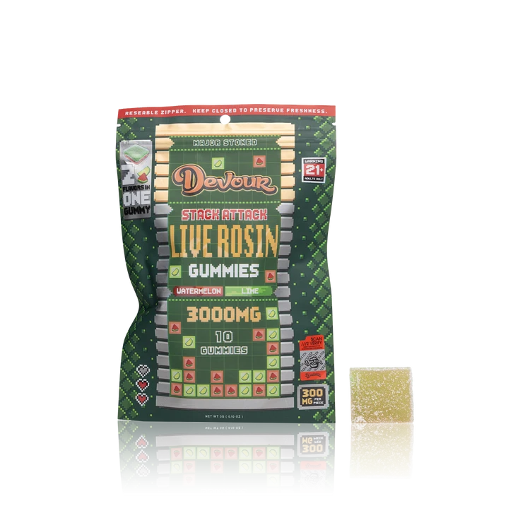 Stack Attack Live Rosin Gummies — 3000MG