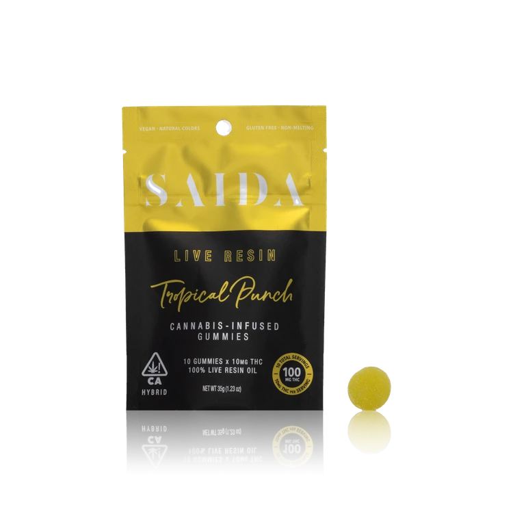 Live Resin Cannabis-Infused Gummies — 100MG